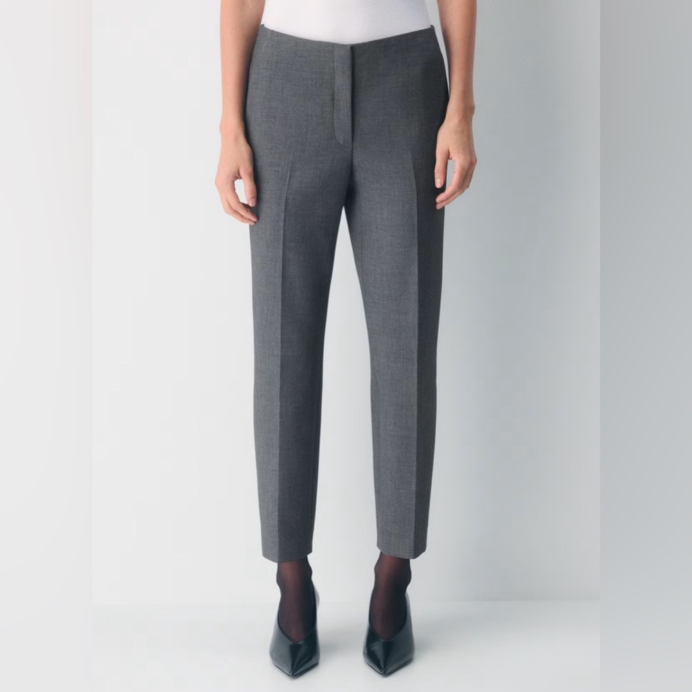 Babaton Aritzia Markova Pants Size 8 Gray Stretch Career Dress Trousers Work - Picture 2 of 16